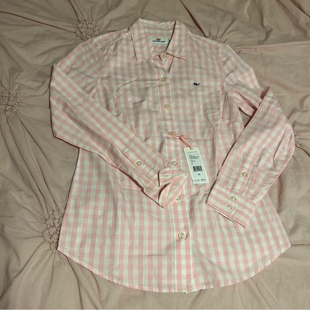 NWT Vineyard Vines Womens Gingham Shirt